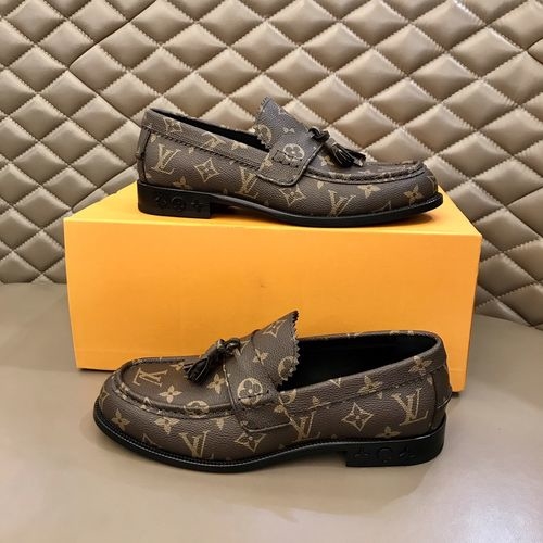 Louis Vuitton LV Monogram Hardware Leather Shoes
