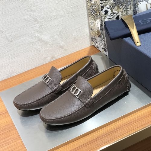Christian Dior CD Premium Leather Casual Loafers