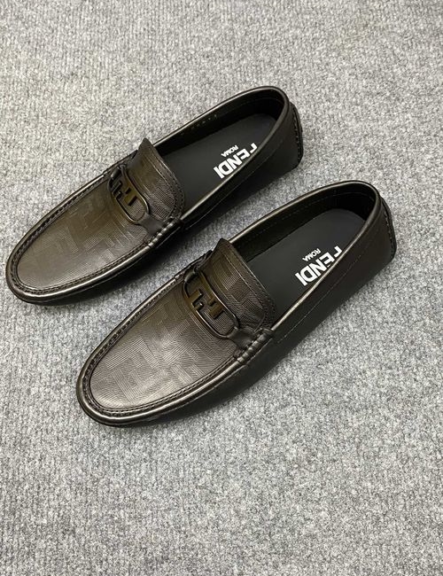 Fendi Jacquard Loafers With Leather Outsole