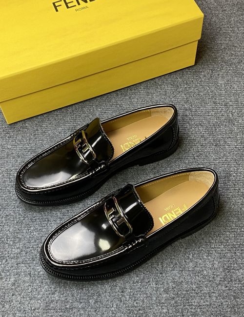 Fendi Jacquard Loafers With Leather Outsole