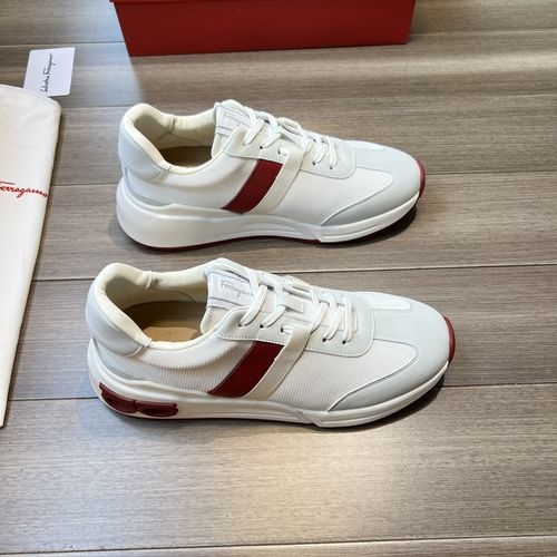 Ferragamo Premium Casual Shoes With Suede Upper And Canvas