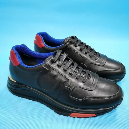 Ferragamo Gancini Color-block Suede Casual Shoes