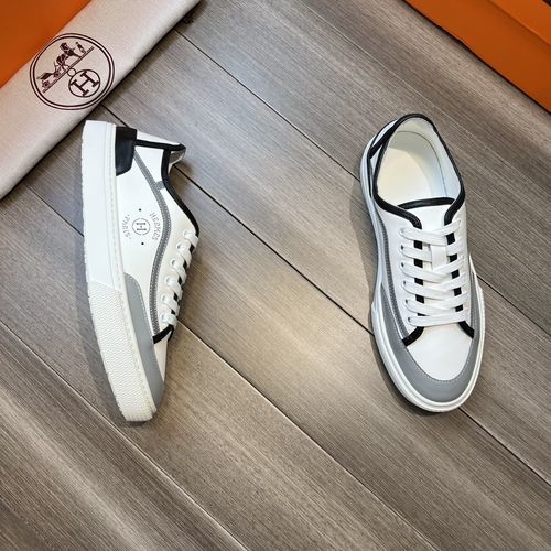 Hermes Premium Casual Shoes With Leather Upper
