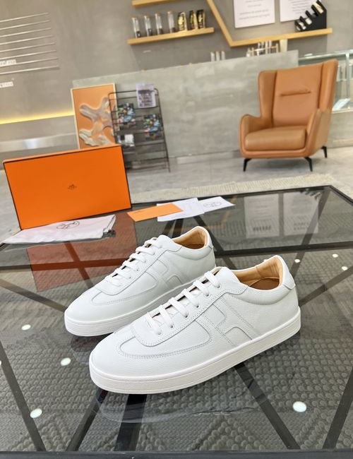 Hermes Premium Casual Leather Sneakers