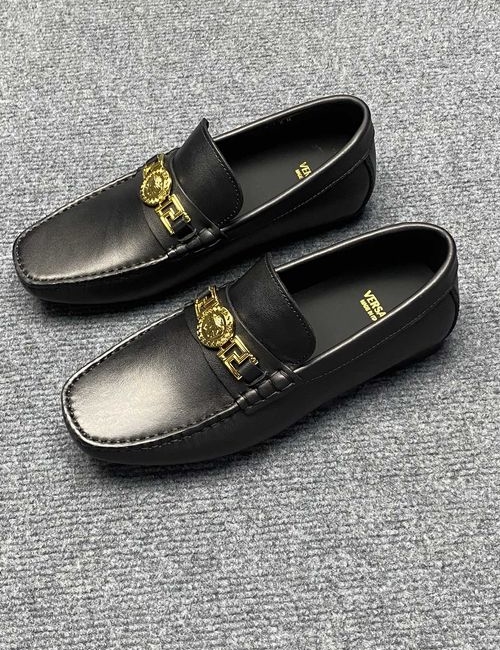 Versace La Greca Buckle Loafers