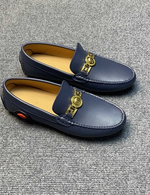 Versace La Greca Buckle Loafers