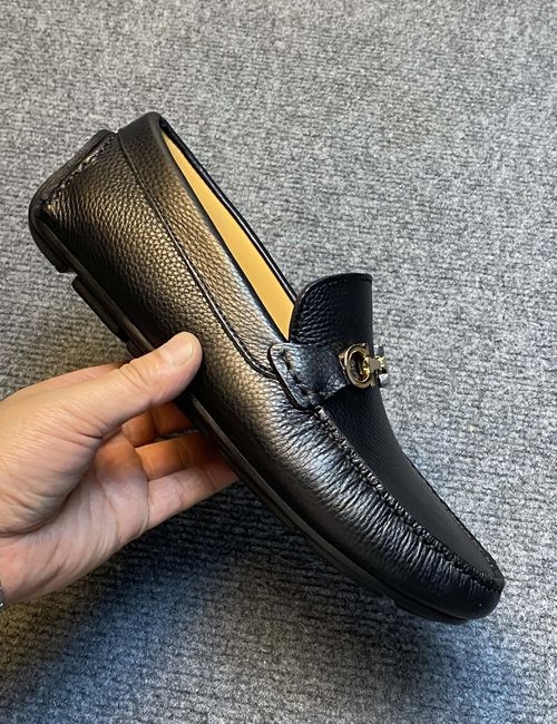 Ferragamo Cancini Buckle Slip-on Casual Shoes