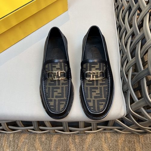Fendi O Lock Loafers With Exquisite Details