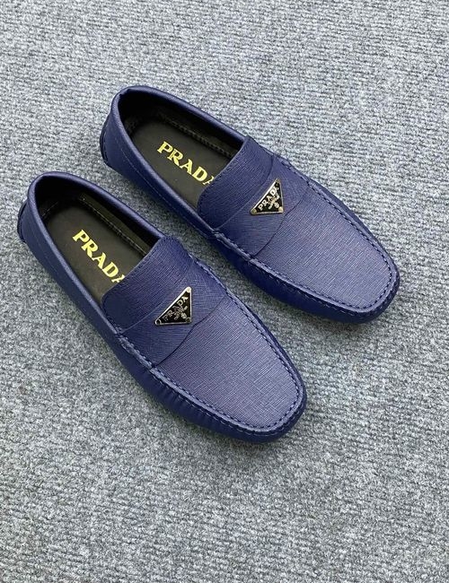 Prada Genuine Leather Loafer Shoes