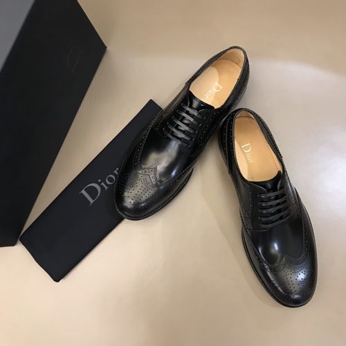 Christian Dior CD Business Casual Smooth Leather Shoes