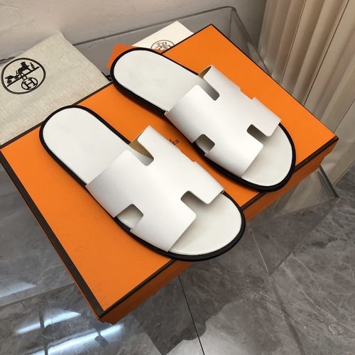 Hermes H Classic Calfskin Leather Sandals
