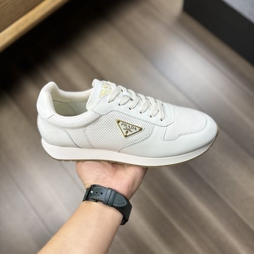 Prada Premium Nappa Leather Casual Sneakers