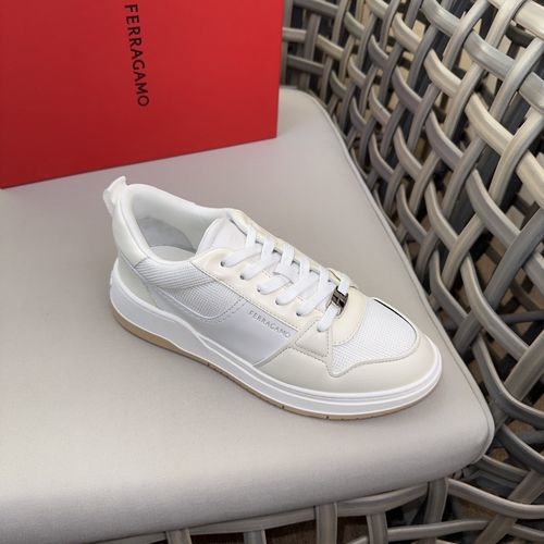 Ferragamo Leather Casual Sneakers