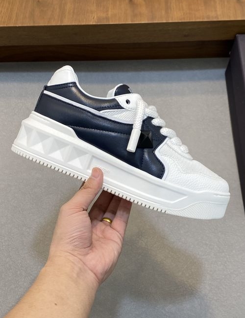 Valentino One Stud Quilted Platform Sneakers