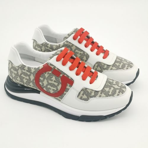 Ferragamo Gancini Color-block Suede Casual Shoes