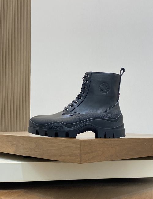 Moncler Cowhide Casual Sneakers With Wear-resistant Sole