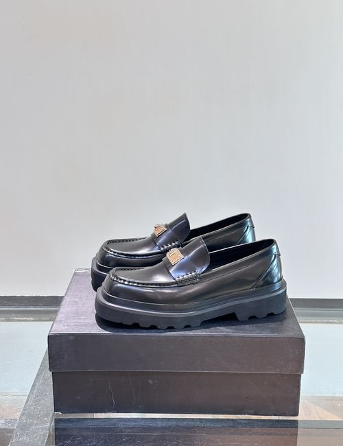 Dolce & Gabbana DG Cowhide Leather Formal Casual Shoes