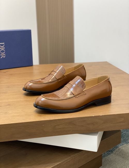 Christian Dior CD Premium Leather Derby Shoes With Original Sole