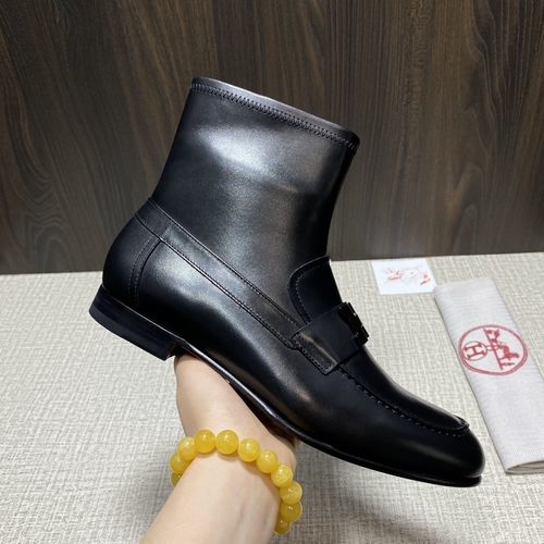 Hermes Chelsea Ankle Boots Elastic Panels