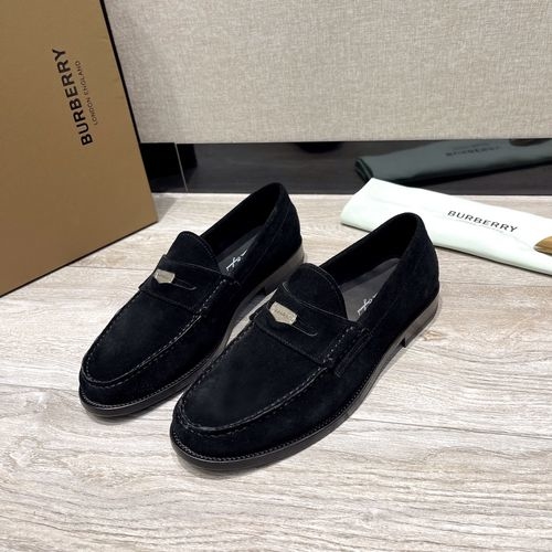 Burberry Formal Leather Shoes With Breathable Lining