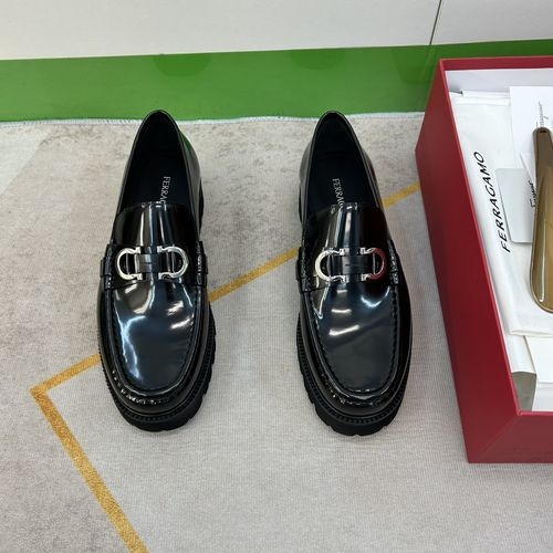 Ferragamo Premium Leather Loafer Business Shoes