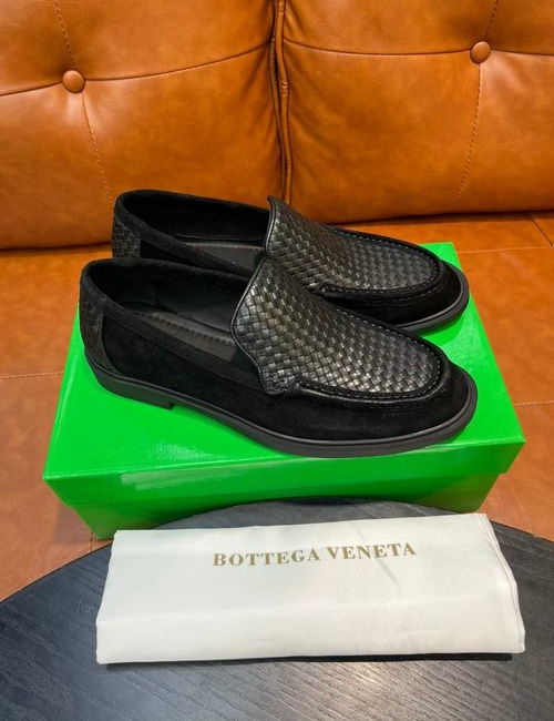 Bottega Veneta BV Suede Slip-on Loafers With Woven Details