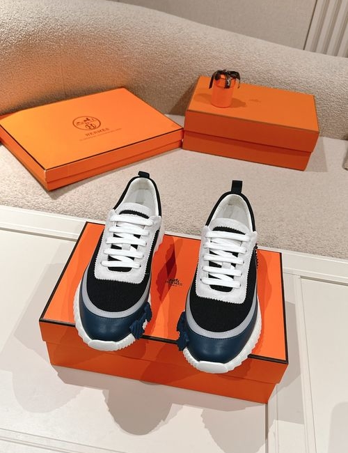 Hermes Leather Slip-On Formal Casual Shoes