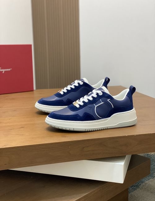 Ferragamo Grained Leather Casual Shoes