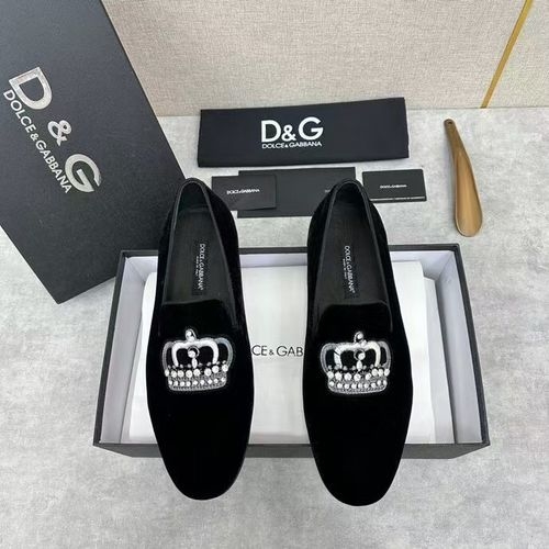 Dolce & Gabbana DG Ariosto Moccasins With Embroidered Logo