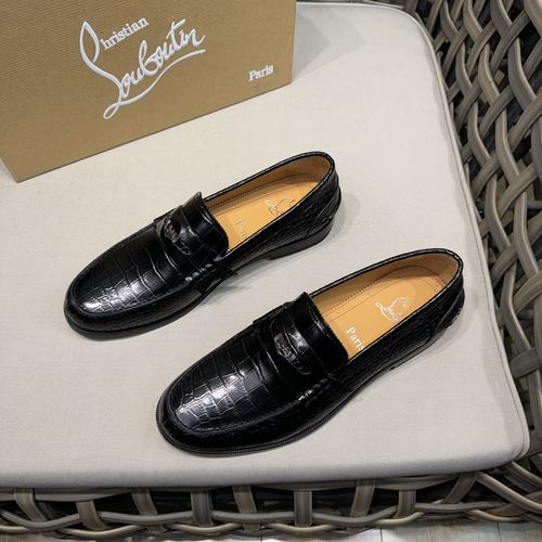 Christian Louboutin Rivet Decor Formal Leather Shoes