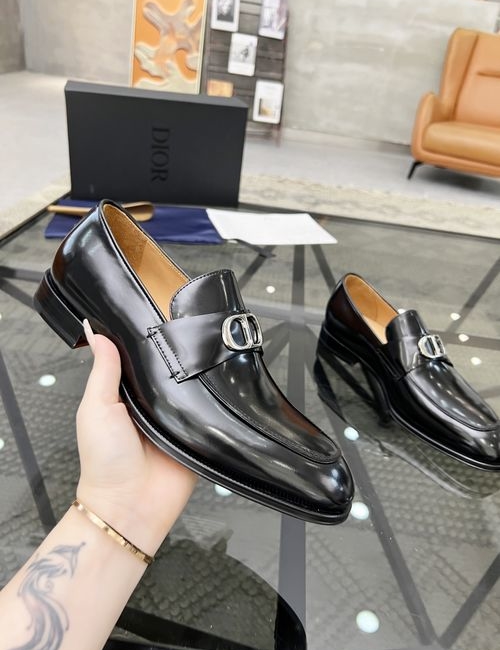 Christian Dior CD Genuine Leather Sole Dress Shoes