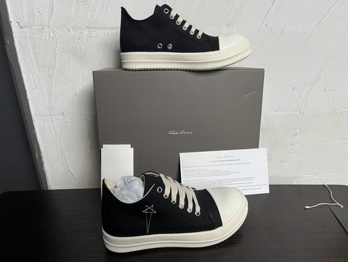 Rick Owens Big Triangle Leather Sneakers
