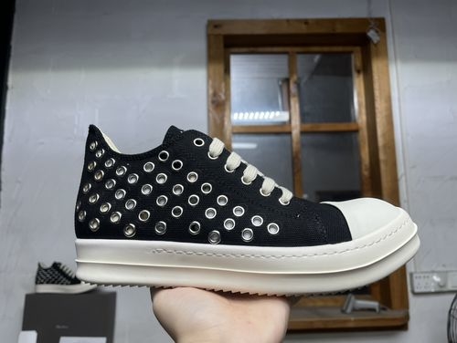 Rick Owens Big Triangle Leather Sneakers