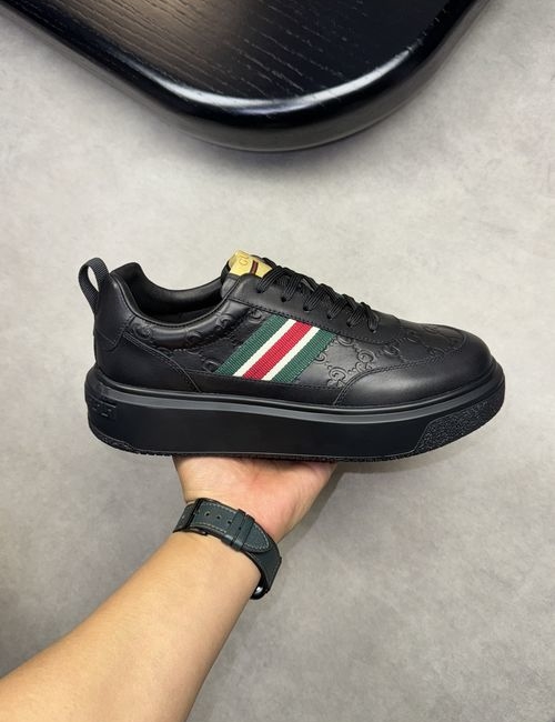 Gucci High Quality Leather Shoes With Brand Webbing