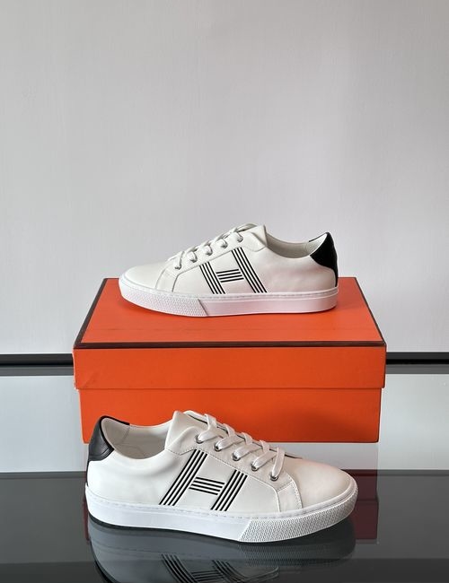 Hermes Low-top Casual Leather Sneakers