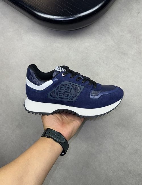 Givenchy Grained Suede Leather Casual Sneakers