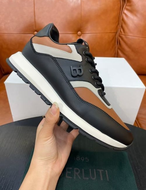 Berluti Leather Blend, Low-Top Casual Shoes