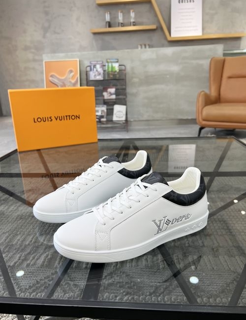 Louis Vuitton LV Leather Sneakers With TPU Sole