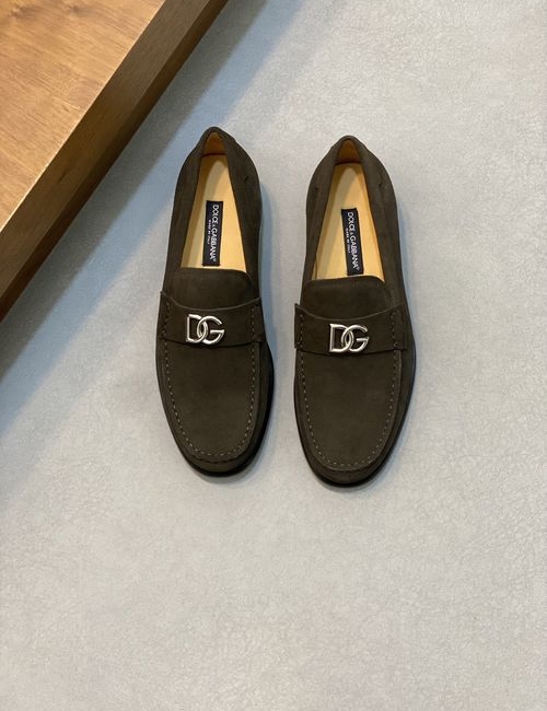 Dolce & Gabbana DG Casual Leather Shoes With Water-Dyed Lining