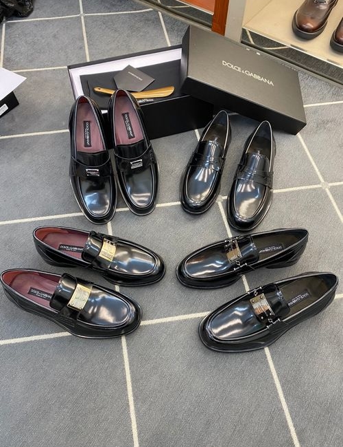 Dolce & Gabbana DG Top-Quality Leather Dress Shoes With Ceremony