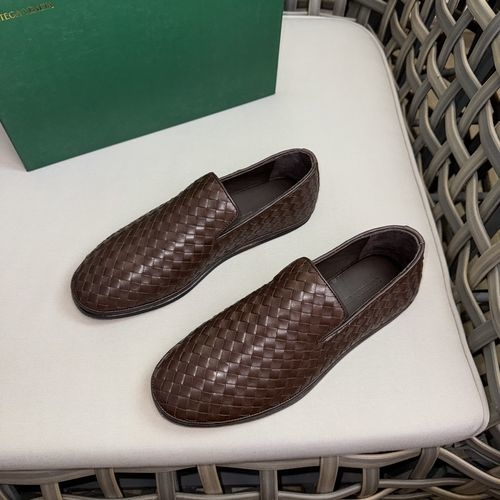 Bottega Veneta BV Woven Leather Slip-on Loafers
