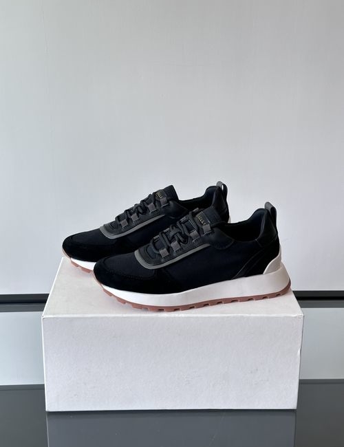 Brunello Cucinelli BC Color-block Suede Leather Sneakers