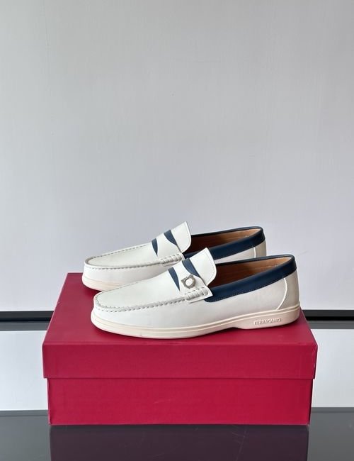 Ferragamo Genuine Leather Driving Shoes