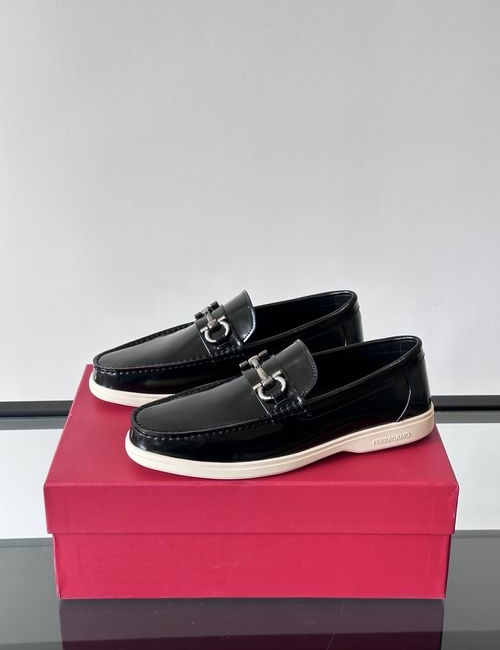 Ferragamo Genuine Leather Driving Shoes