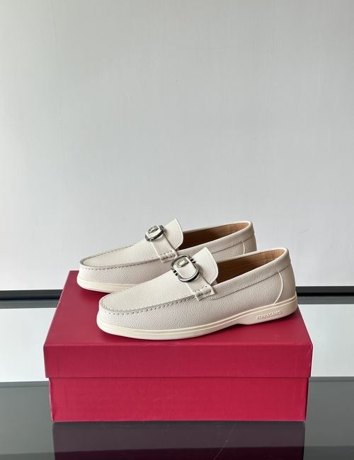 Ferragamo Genuine Leather Driving Shoes