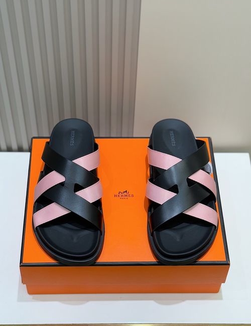 Hermes Kazimir Woven Cowhide Sandals