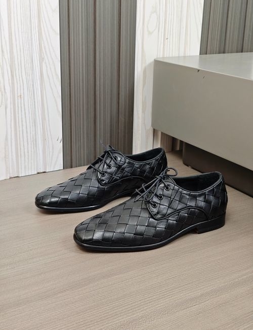 Bottega Veneta BV Woven Slip-on Leather Loafers