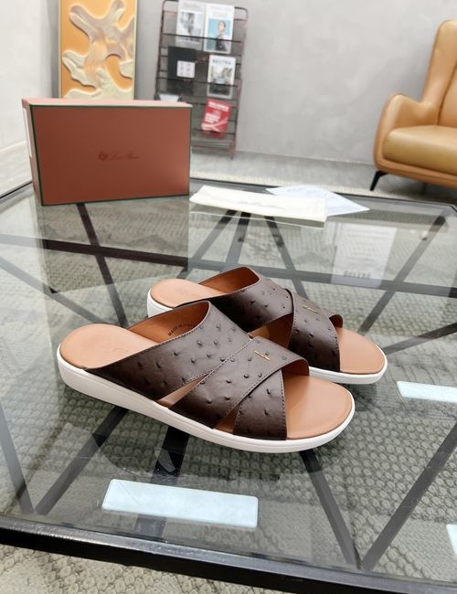 Loro Piana LP Cowhide Upper Casual Comfortable Slippers