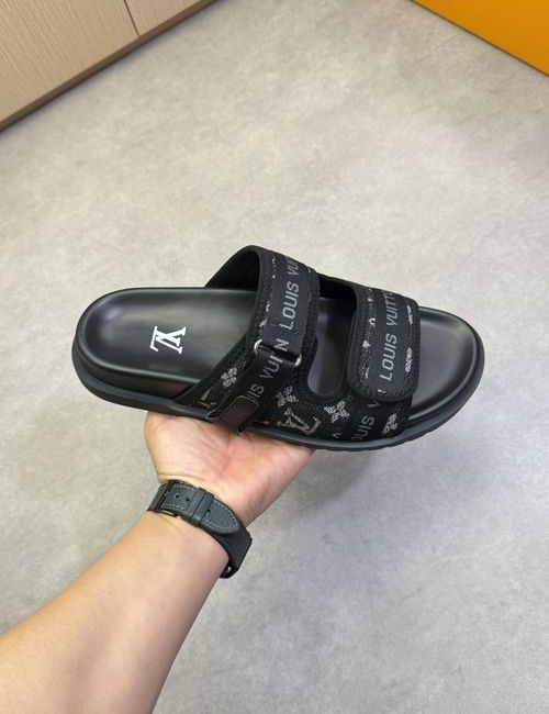 Louis Vuitton LV Premium Casual Slides Fabric Upper
