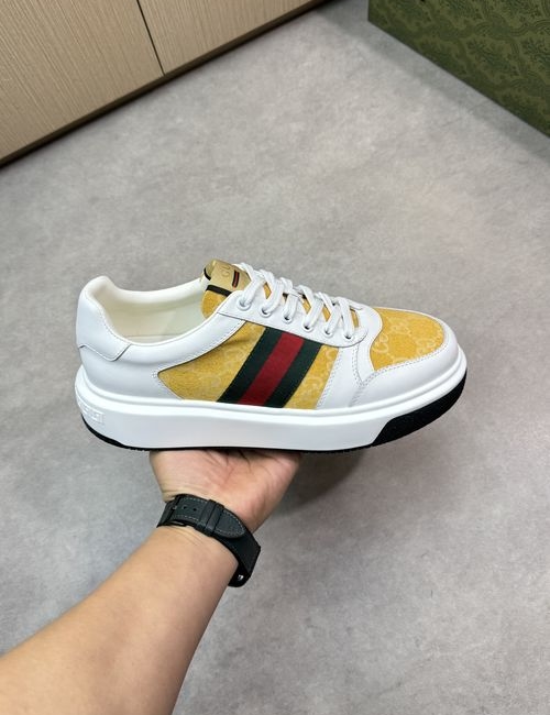 Gucci Casual Sneakers Nappa Leather Upper Cowhide Lining TPU Rubber Sole